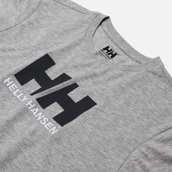Мужская футболка Helly Hansen HH Logo Grey Melange/Grey