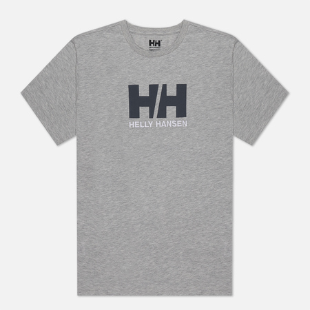 Мужская футболка Helly Hansen HH Logo, цвет серый, размер S