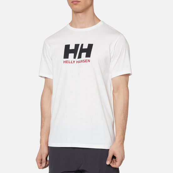 Мужская футболка Helly Hansen HH Logo White/Black