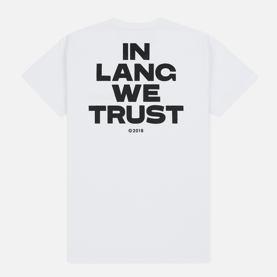 Мужская футболка Helmut Lang Little With Print Chalk White