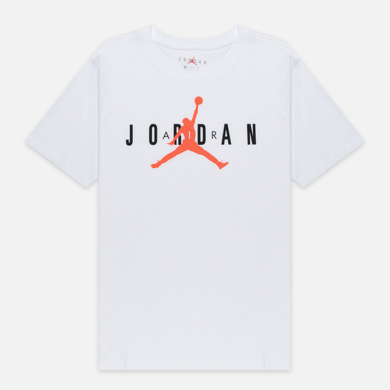 Мужская футболка Jordan Air Wordmark White/Black/Infrared
