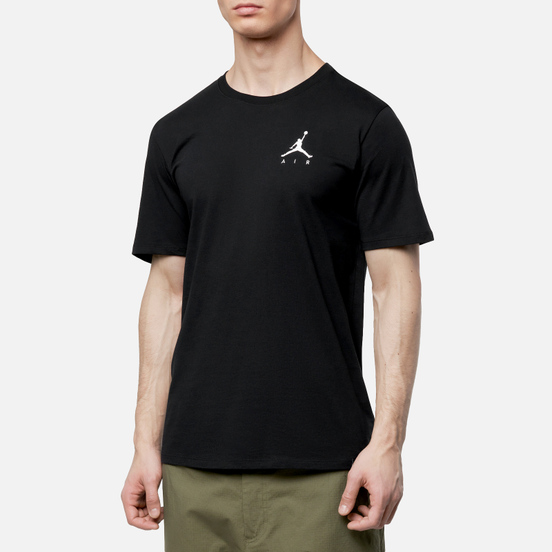 Мужская футболка Jordan Jumpman Air Embroidered Black/White
