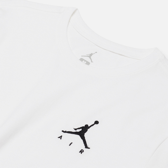 Мужская футболка Jordan Jumpman Air Embroidered White/Black
