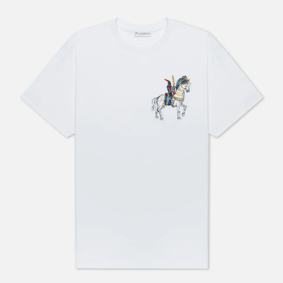 JW Anderson Мужская футболка Camelot Embroidery