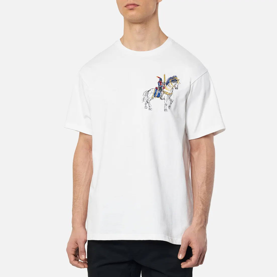 JW Anderson Мужская футболка Camelot Embroidery
