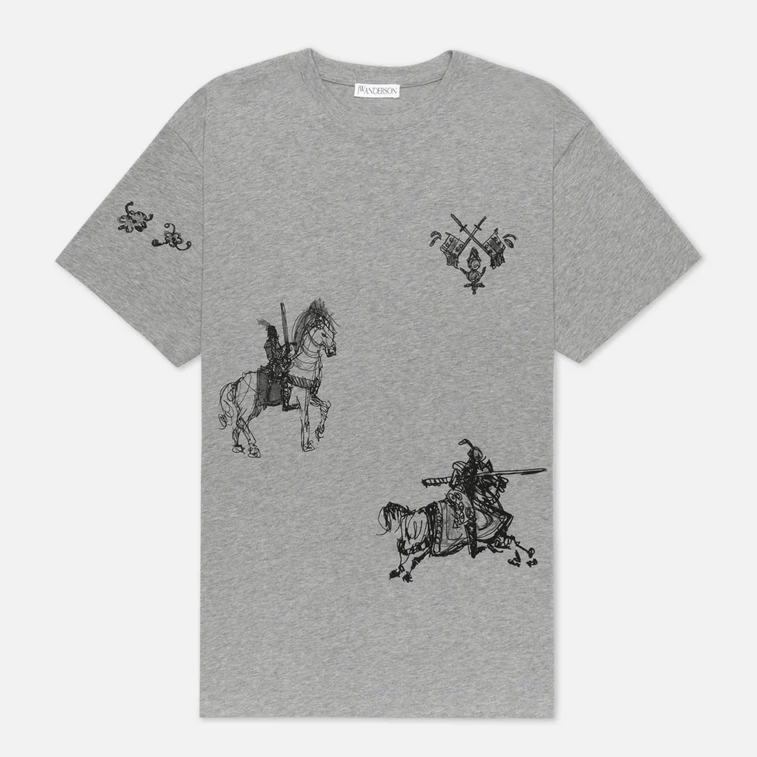 JW Anderson Мужская футболка Camelot Printed