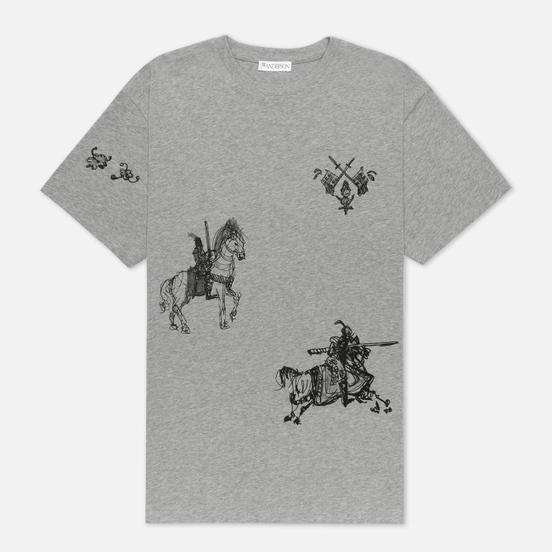 Мужская футболка JW Anderson Camelot Printed Frost Melange