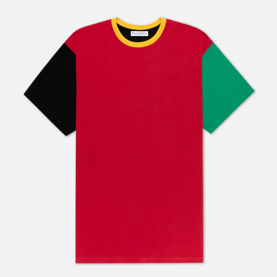 Мужская футболка JW Anderson Colourblock Red/Black