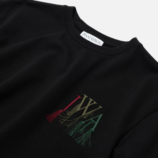 Мужская футболка JW Anderson JWA Logo Embroidery Black