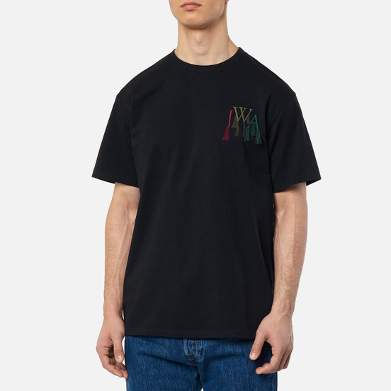Мужская футболка JW Anderson JWA Logo Embroidery Black
