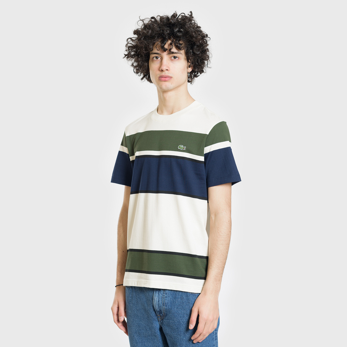 Lacoste Мужская футболка Colourblock Striped