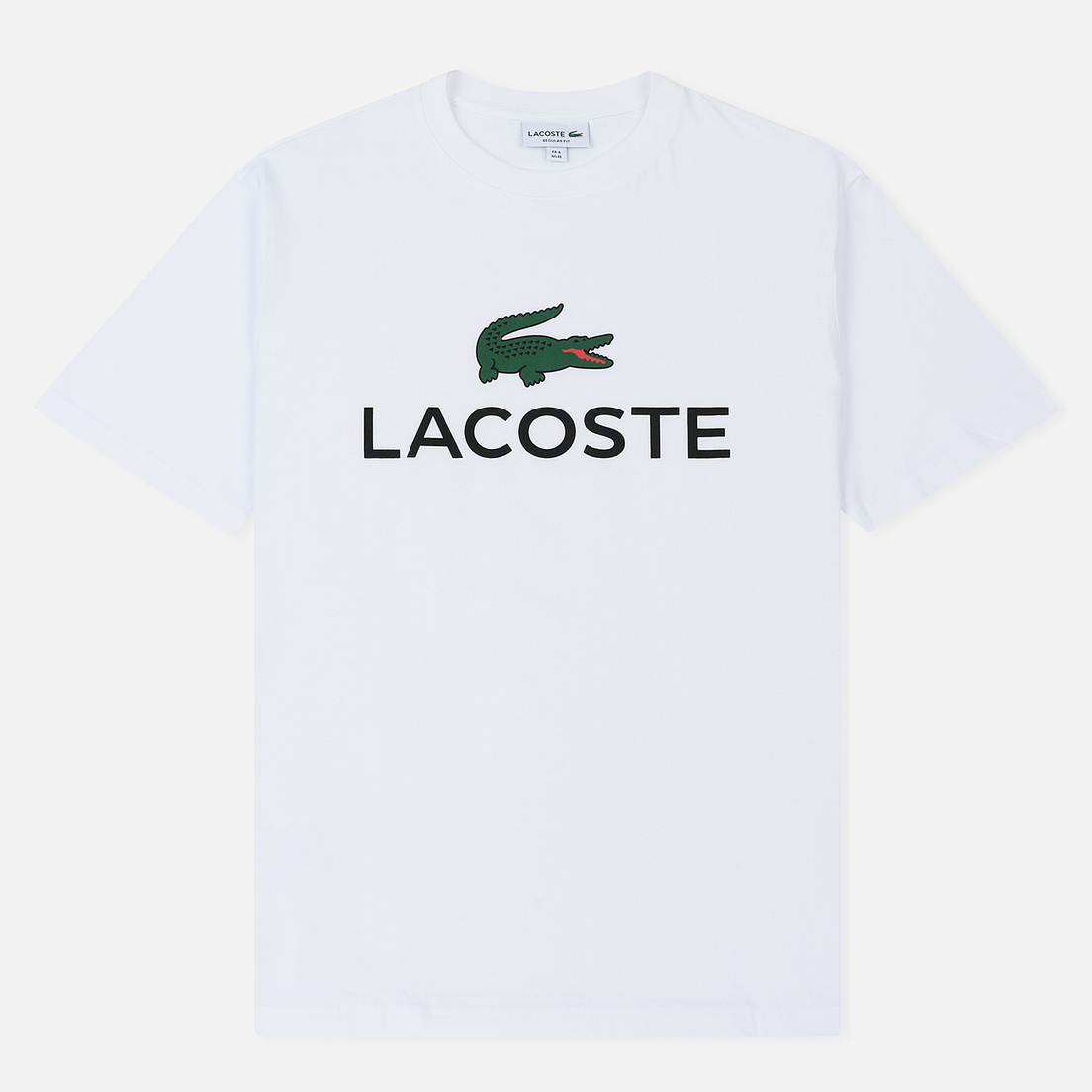 Lacoste Мужская футболка Crew Neck Lacoste Lettering Cotton Jersey