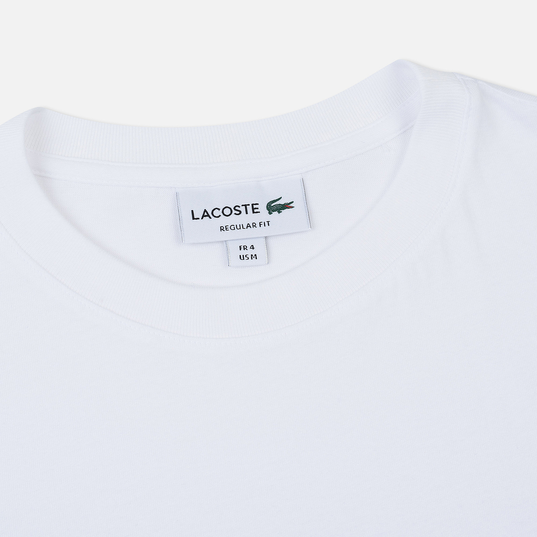 Lacoste Мужская футболка Crew Neck Lacoste Lettering Cotton Jersey