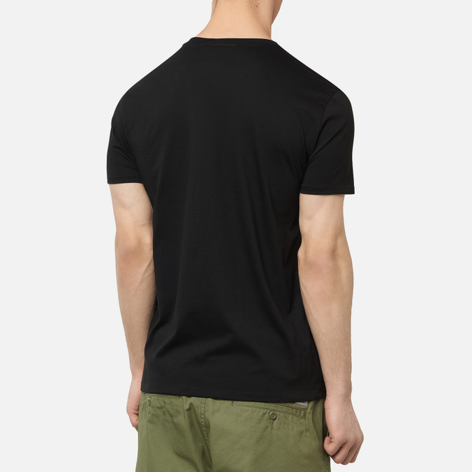 Мужская футболка Lacoste, цвет чёрный, размер M TH6709-031 Crew Neck Pima Cotton - фото 4