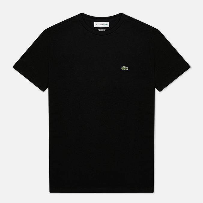 Мужская футболка Lacoste, цвет чёрный, размер M TH6709-031 Crew Neck Pima Cotton - фото 1