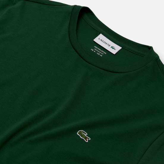Мужская футболка Lacoste Crew Neck Pima Cotton Green