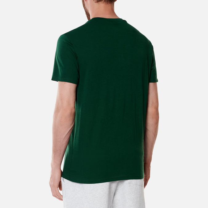 Мужская футболка Lacoste, цвет зелёный, размер M TH6709-132 Crew Neck Pima Cotton - фото 4