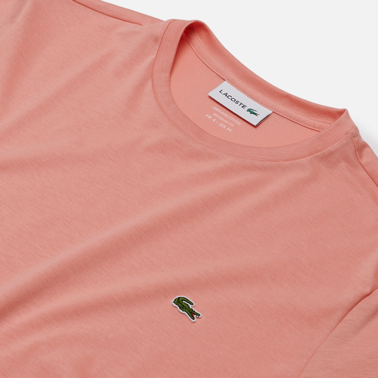 Мужская футболка Lacoste Crew Neck Pima Cotton Pink