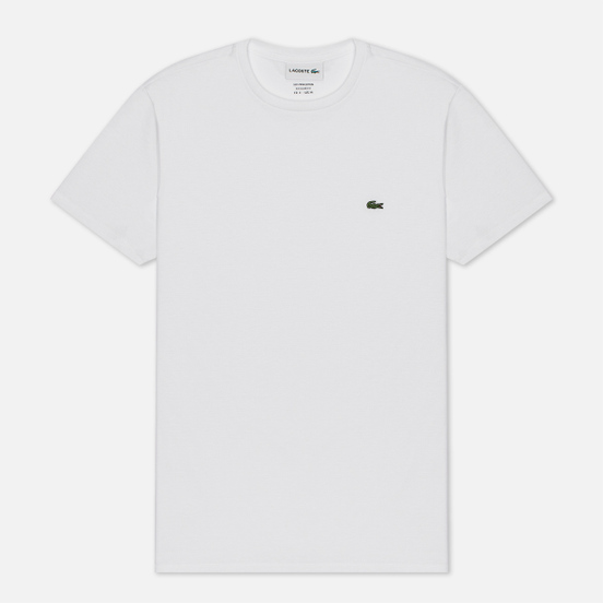Мужская футболка Lacoste Crew Neck Pima Cotton White