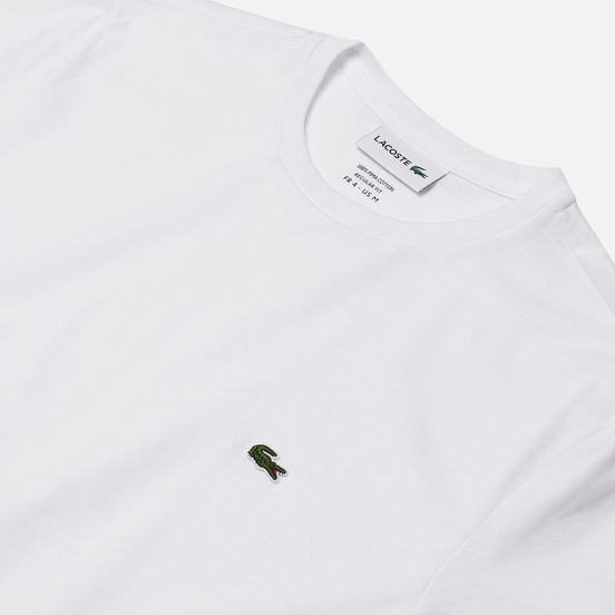 Мужская футболка Lacoste Crew Neck Pima Cotton White