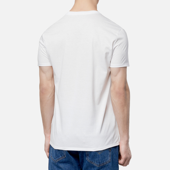 Мужская футболка Lacoste, цвет белый, размер S TH6709-001 Crew Neck Pima Cotton - фото 4
