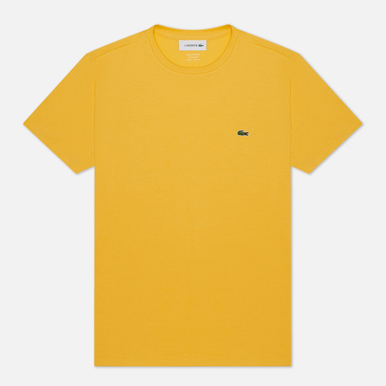 Мужская футболка Lacoste Crew Neck Pima Cotton Yellow