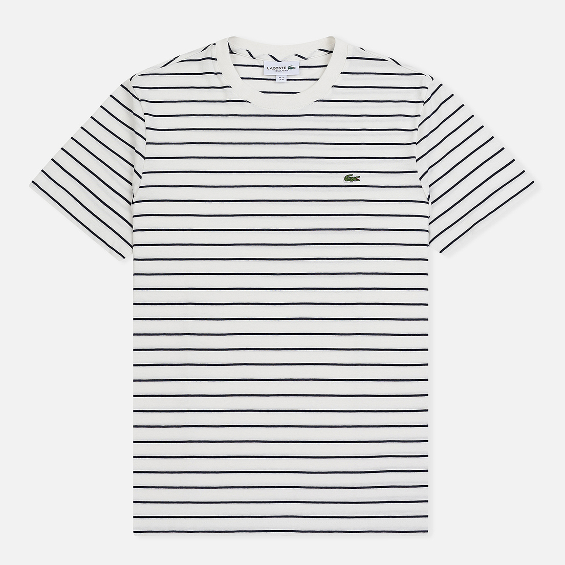 Lacoste Мужская футболка Crew Neck Striped Cotton