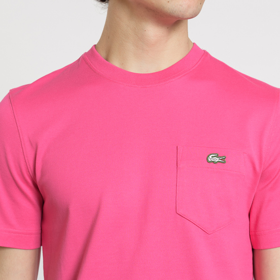 Мужская футболка Lacoste Live Crew Neck Cotton Jersey Fushia Pink