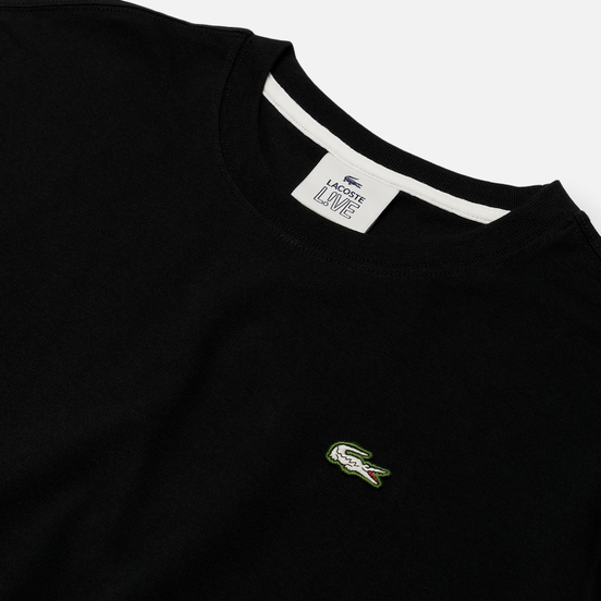 Мужская футболка Lacoste Live Crew Neck Loose Cotton Black