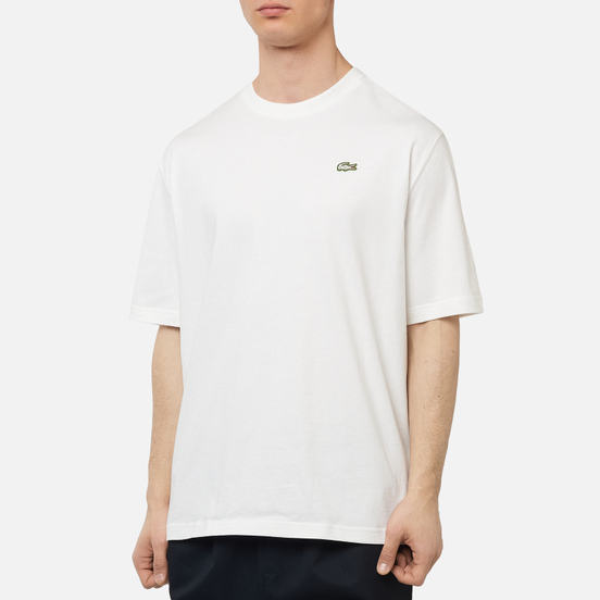 Мужская футболка Lacoste Live Crew Neck Loose Cotton White