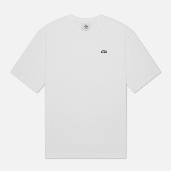 Мужская футболка Lacoste Live Crew Neck Loose Cotton White
