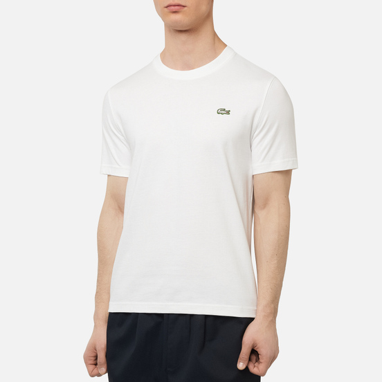 Мужская футболка Lacoste Live Embroidered Logo White