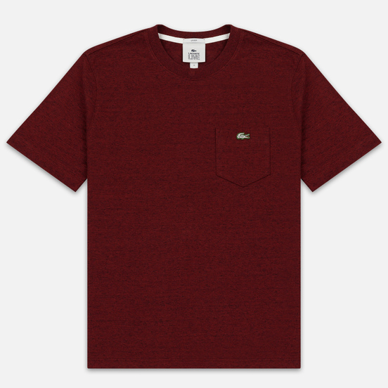 Мужская футболка Lacoste Live Pocket Heathered Cotton Red