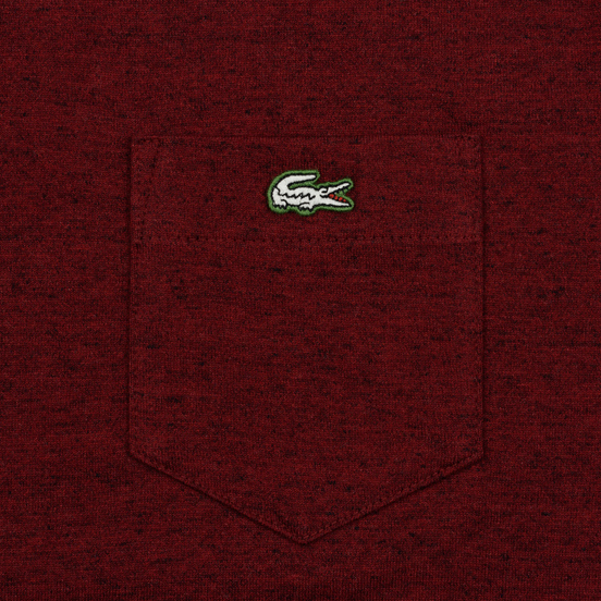 Мужская футболка Lacoste Live Pocket Heathered Cotton Red