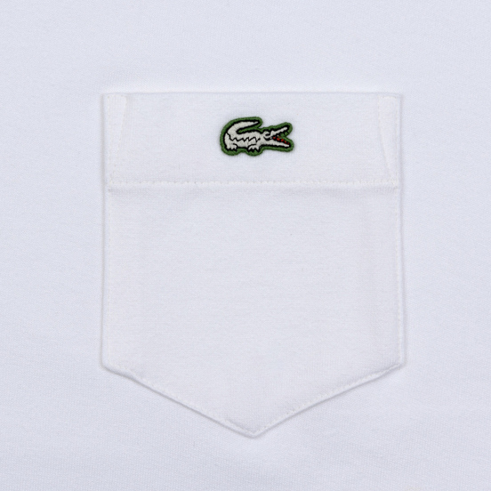 Мужская футболка Lacoste Live Pocket Heathered Cotton White