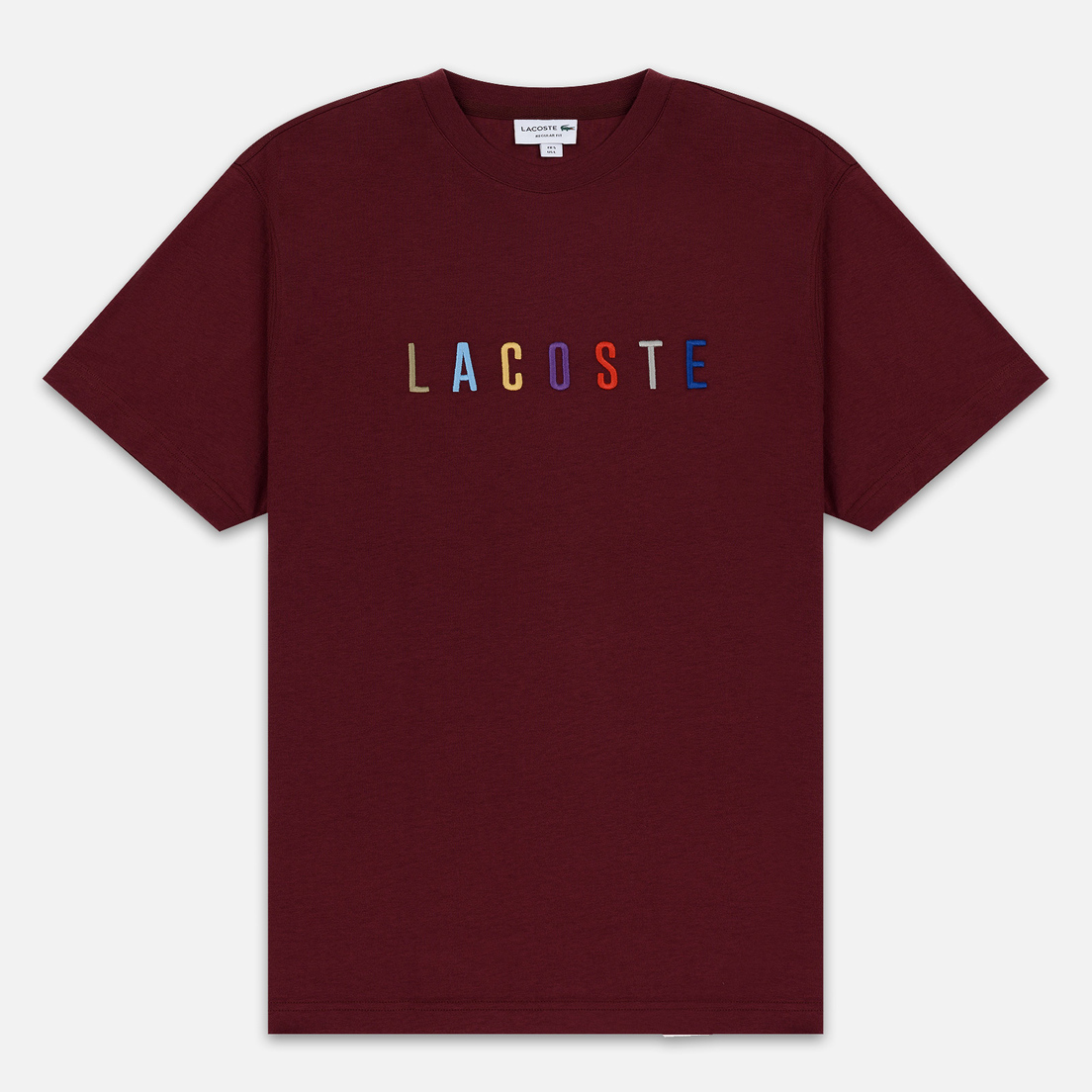 Lacoste Мужская футболка Multicoloured Embroidered Signature