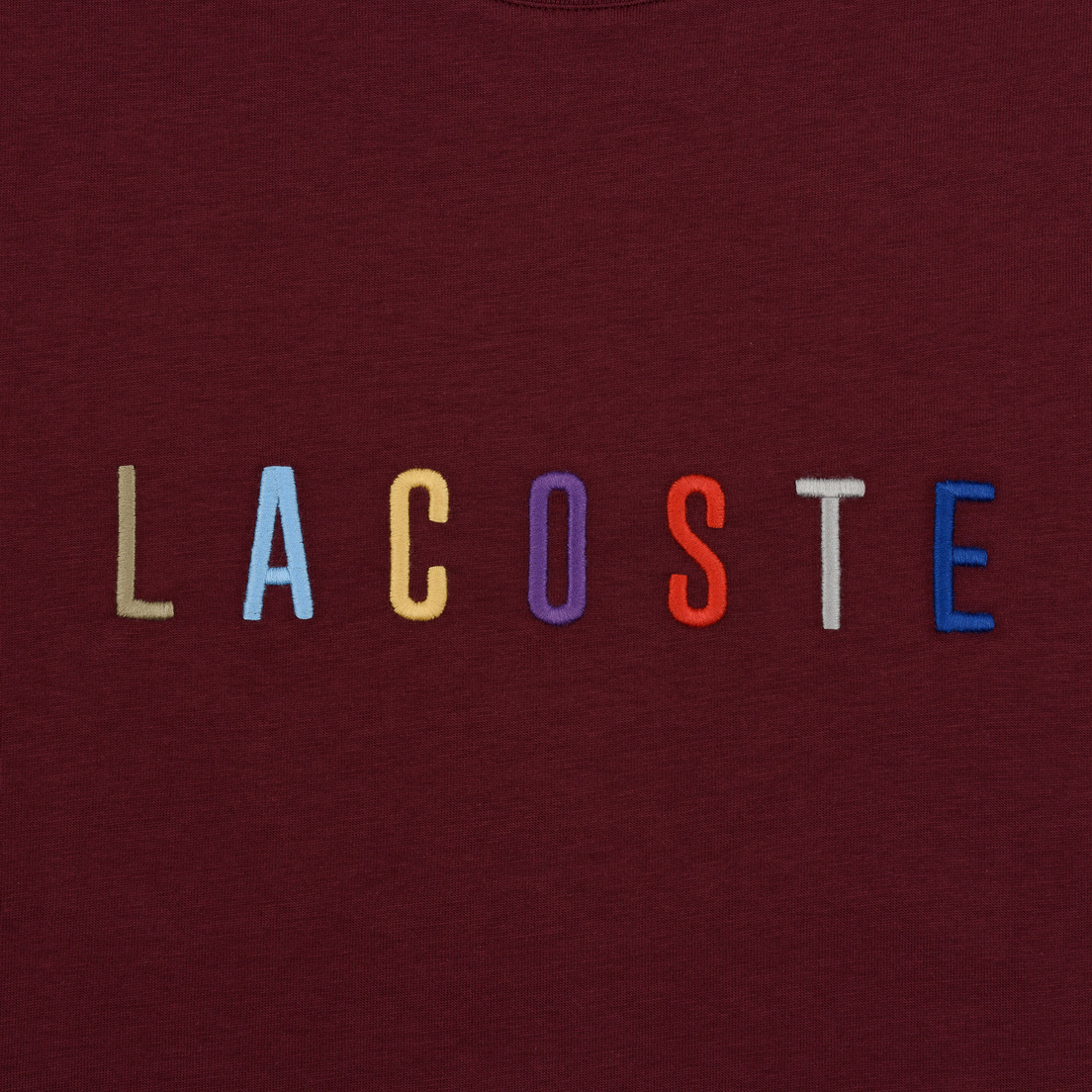 Lacoste Мужская футболка Multicoloured Embroidered Signature