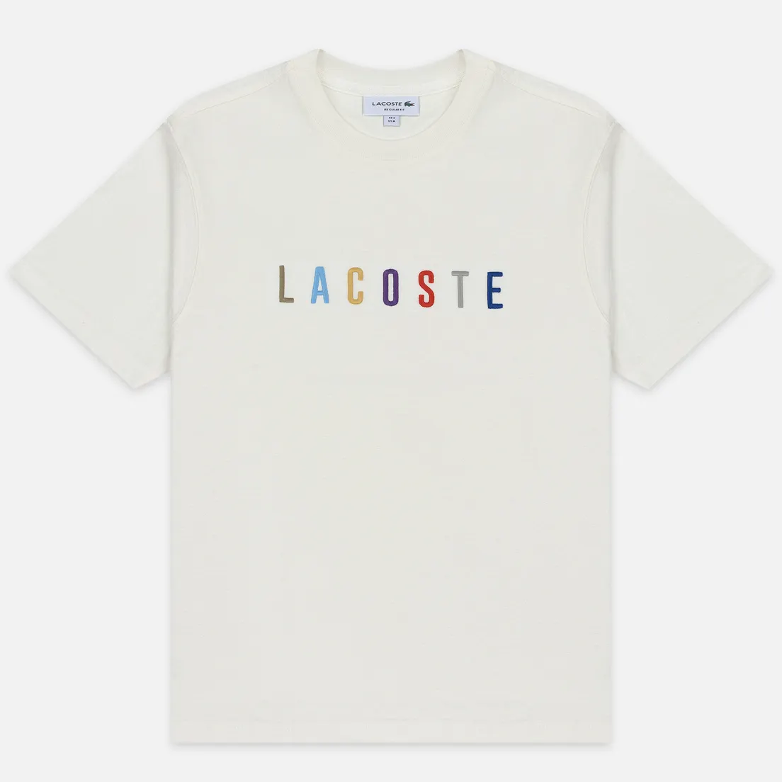 Lacoste Мужская футболка Multicoloured Embroidered Signature