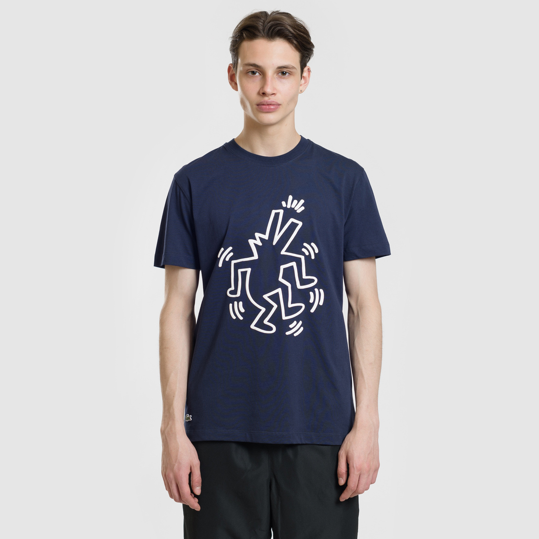 Lacoste Мужская футболка x Keith Haring Print Crew Neck Regular Fit