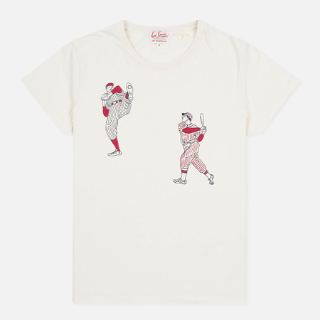 Мужская футболка Levi’s Vintage Clothing 1940s Graphic Putty At Bat Off-White