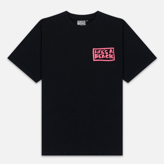 Мужская футболка Life's a Beach Box Logo Black