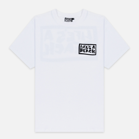 Мужская футболка Life's a Beach Box Logo White