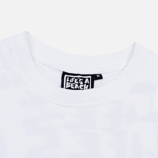 Мужская футболка Life's a Beach Box Logo White