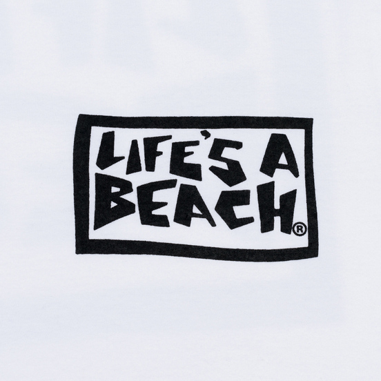 Мужская футболка Life's a Beach Box Logo White
