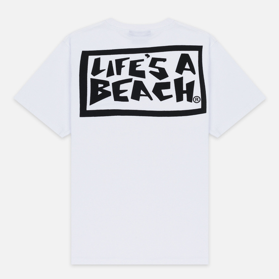Мужская футболка Life's a Beach Box Logo White