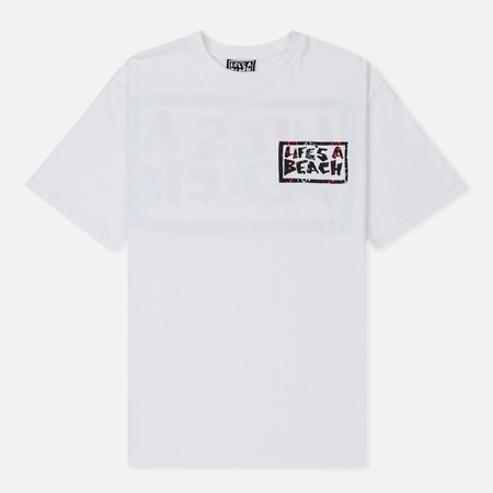 Мужская футболка Life's a Beach Electro Snake Logo White