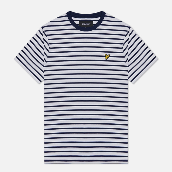 Мужская футболка Lyle & Scott Breton Stripe Navy/White