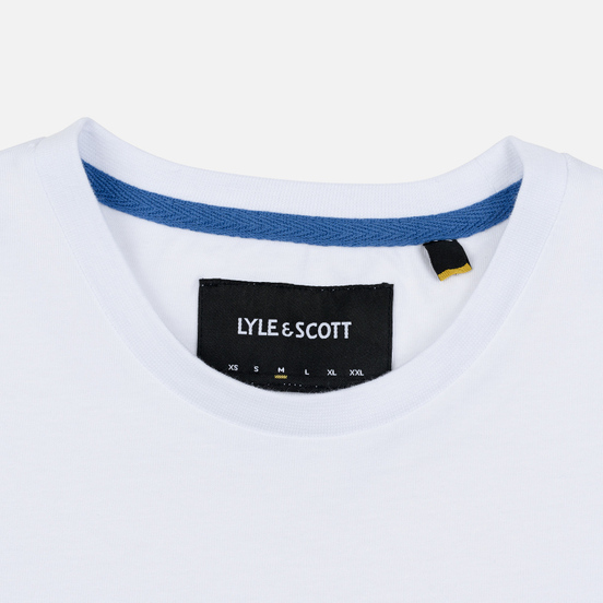 Мужская футболка Lyle & Scott Contrast Pocket White/Lapis Blue