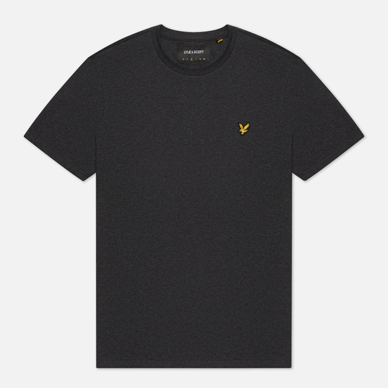 Мужская футболка Lyle & Scott Plain Crew Neck Charcoal Marl