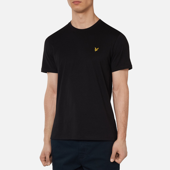 Мужская футболка Lyle & Scott Plain Crew Neck Jet Black